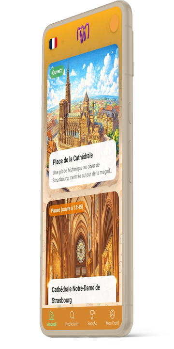 Aperçu de l'application Amuseemus affichant la liste des musées